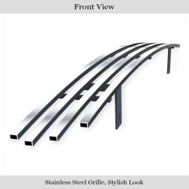 APS GR18FFC01S - Polished Stainless Steel Lower Bumper Horizontal Billet Grille