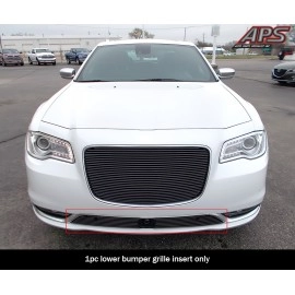 APS GR18FFC80H - Black Aluminum Lower Bumper Horizontal Billet Grille