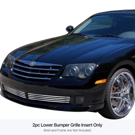 APS GR18FFE26S - Polished Stainless Steel Lower Bumper Horizontal Billet Grille