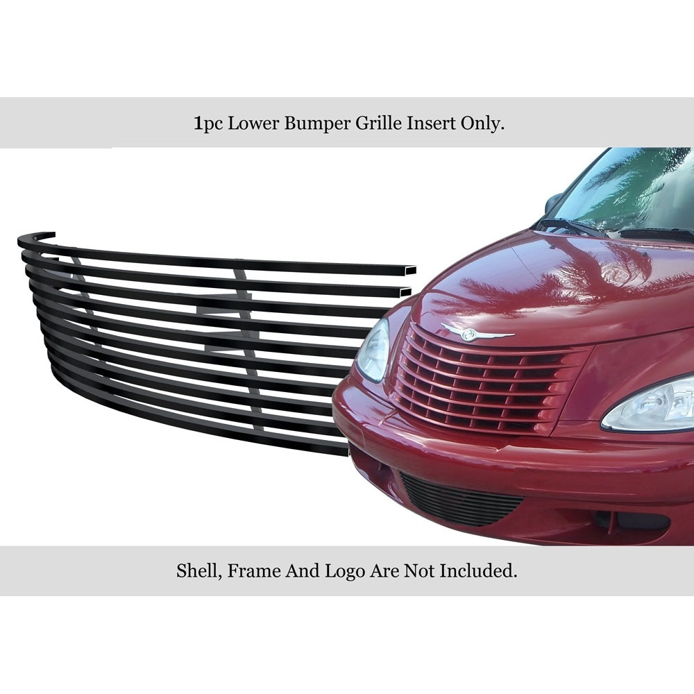 APS GR18FFE73J - Black Stainless Steel Lower Bumper Horizontal Billet Grille