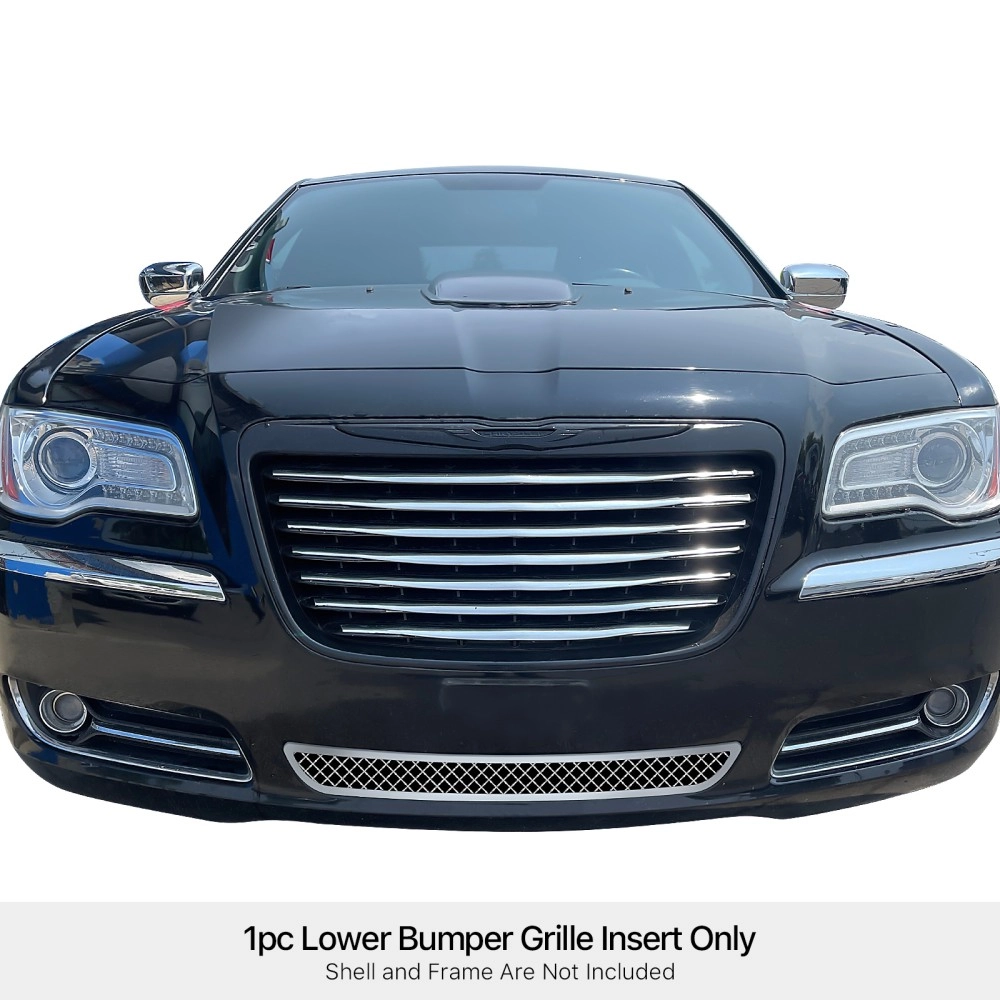 APS GR18GFC01S - Polished Stainless Steel Lower Bumper 2.5mm Wire Mesh Grille