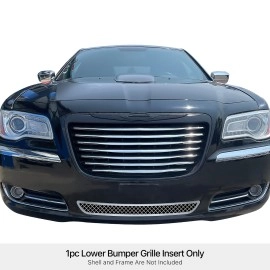 APS GR18GFC01S - Polished Stainless Steel Lower Bumper 2.5mm Wire Mesh Grille