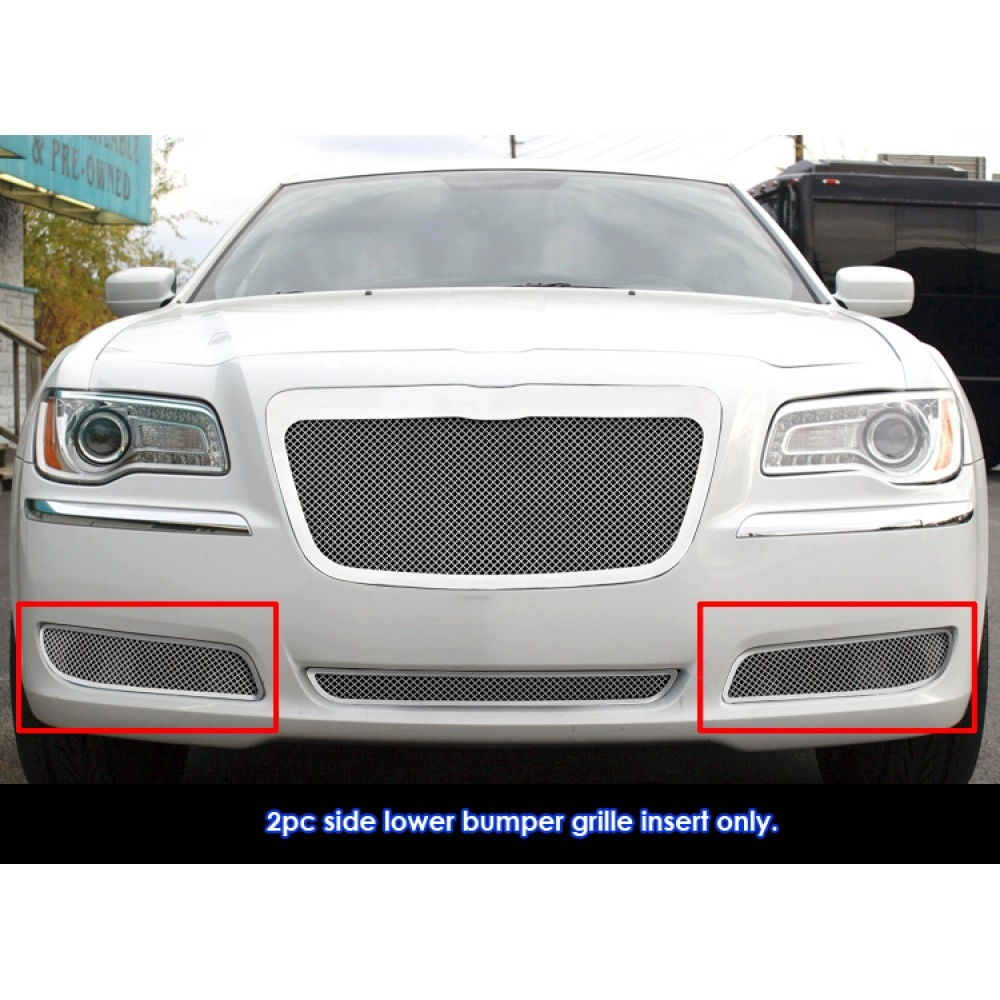 APS GR18GFC02R - Polished Stainless Steel Fog Light Cover 1.8mm Wire Mesh Grille