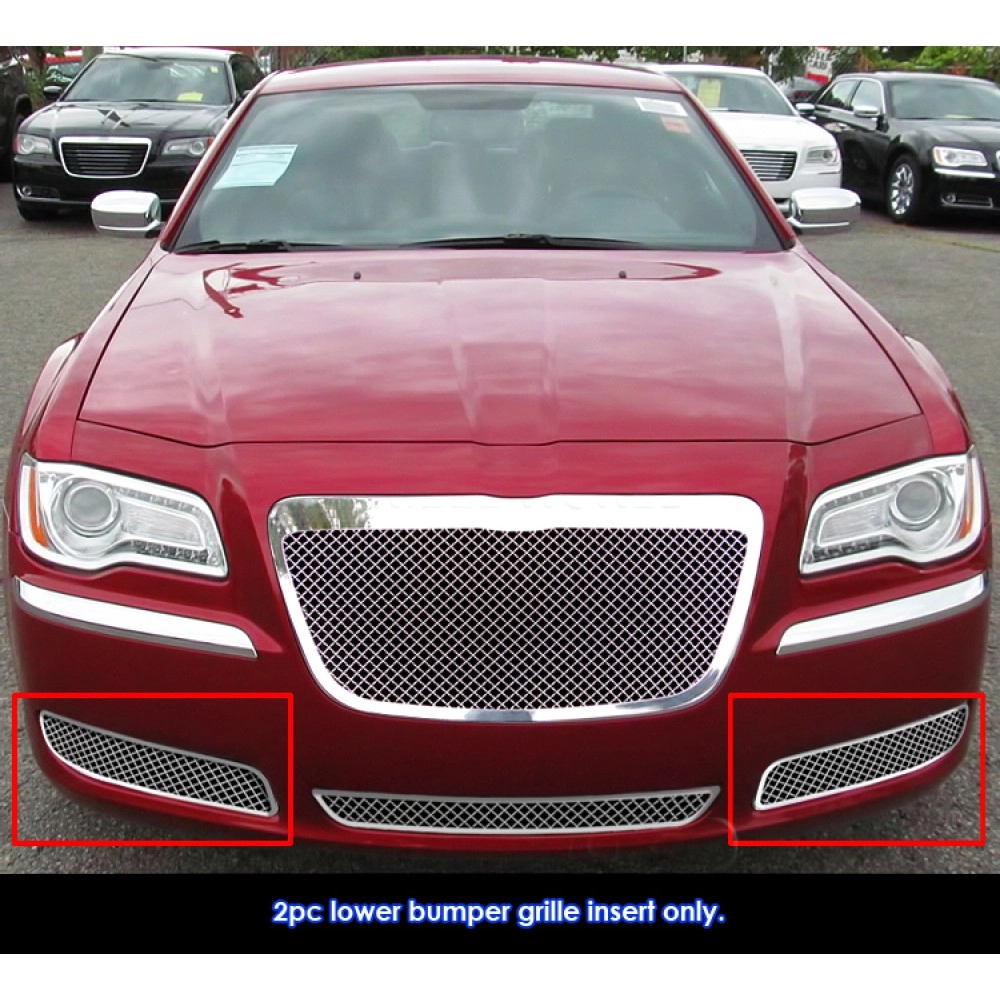 APS GR18GFC02S - Polished Stainless Steel Fog Light Cover 2.5mm Wire Mesh Grille