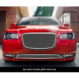APS GR18GFC79S - Polished Stainless Steel Lower Bumper 2.5mm Wire Mesh Grille
