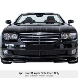 APS GR18GFE26H - Black Stainless Steel Lower Bumper 1.8mm Wire Mesh Grille