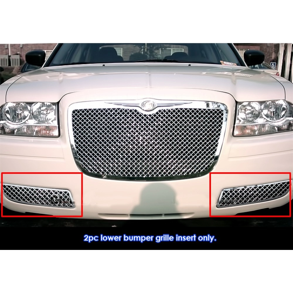 APS GR18GFF36S - Polished Stainless Steel Lower Bumper 2.5mm Wire Mesh Grille