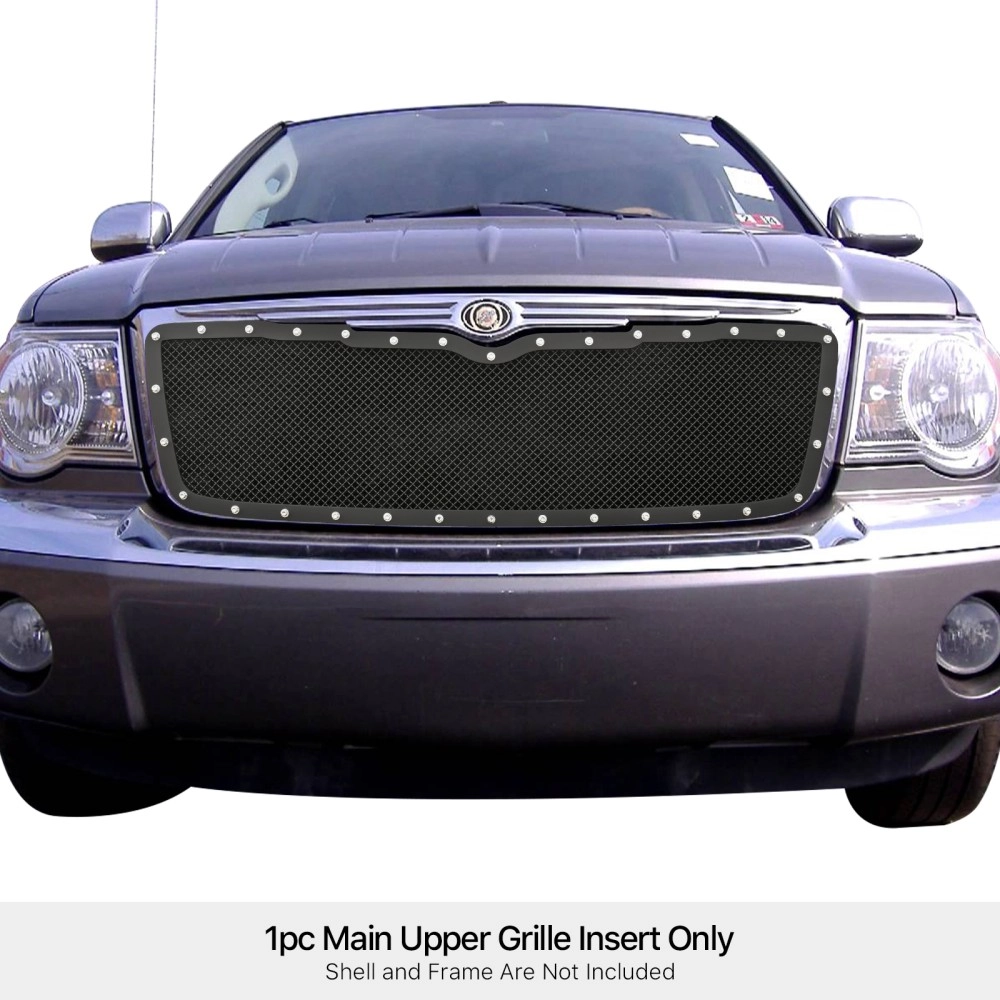 APS GR18LFE27H - Black Stainless Steel Main Upper 1.8mm Wire Mesh Grille w/ Rivet