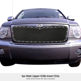 APS GR18LFE27H - Black Stainless Steel Main Upper 1.8mm Wire Mesh Grille w/ Rivet