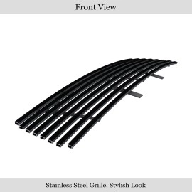 APS GR19HGF13J - Black Stainless Steel Lower Bumper Horizontal Billet Grille