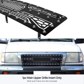 APS GR20DED63M - Black Stainless Steel Main Upper Laser Cut Grille