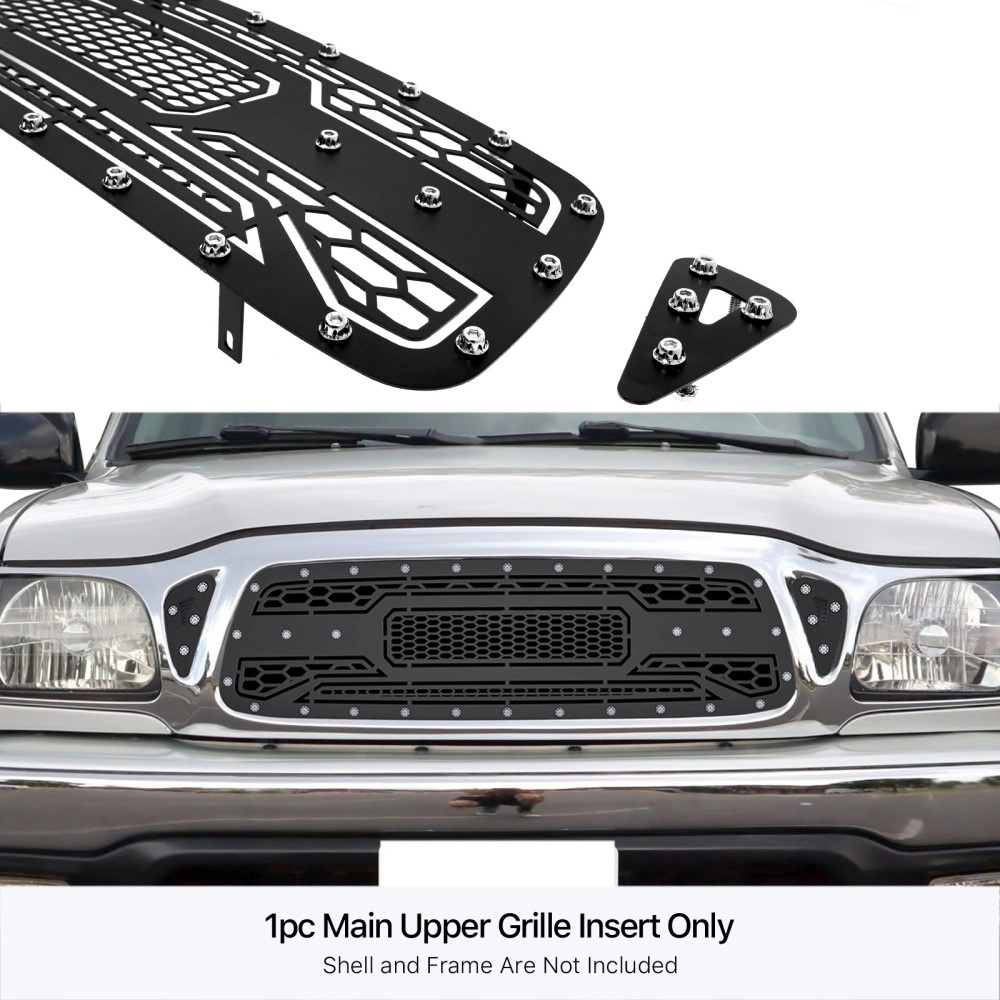 APS GR20DED65M - Black Stainless Steel Main Upper Laser Cut Grille