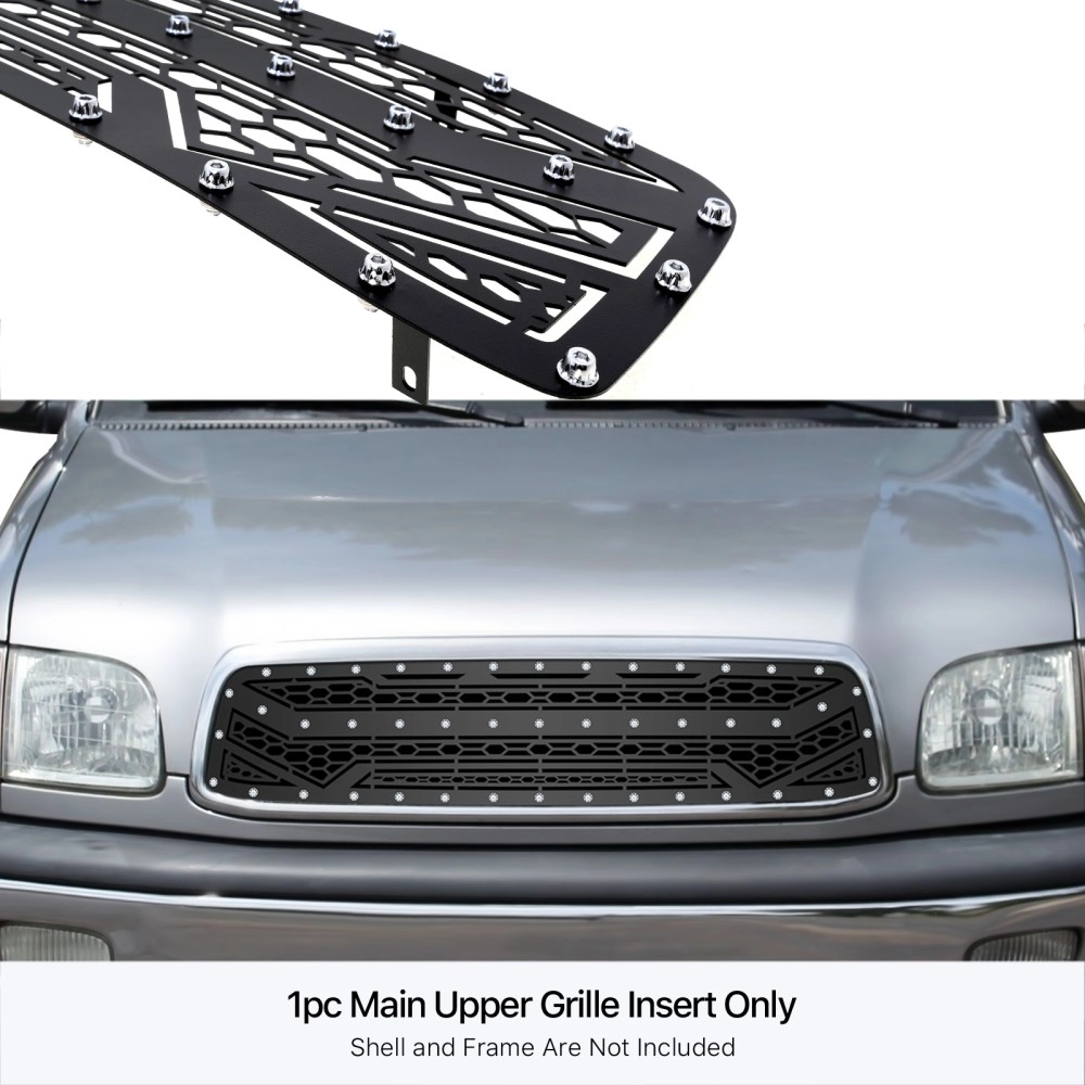 APS GR20DED83N - Black Stainless Steel Main Upper Laser Cut Grille
