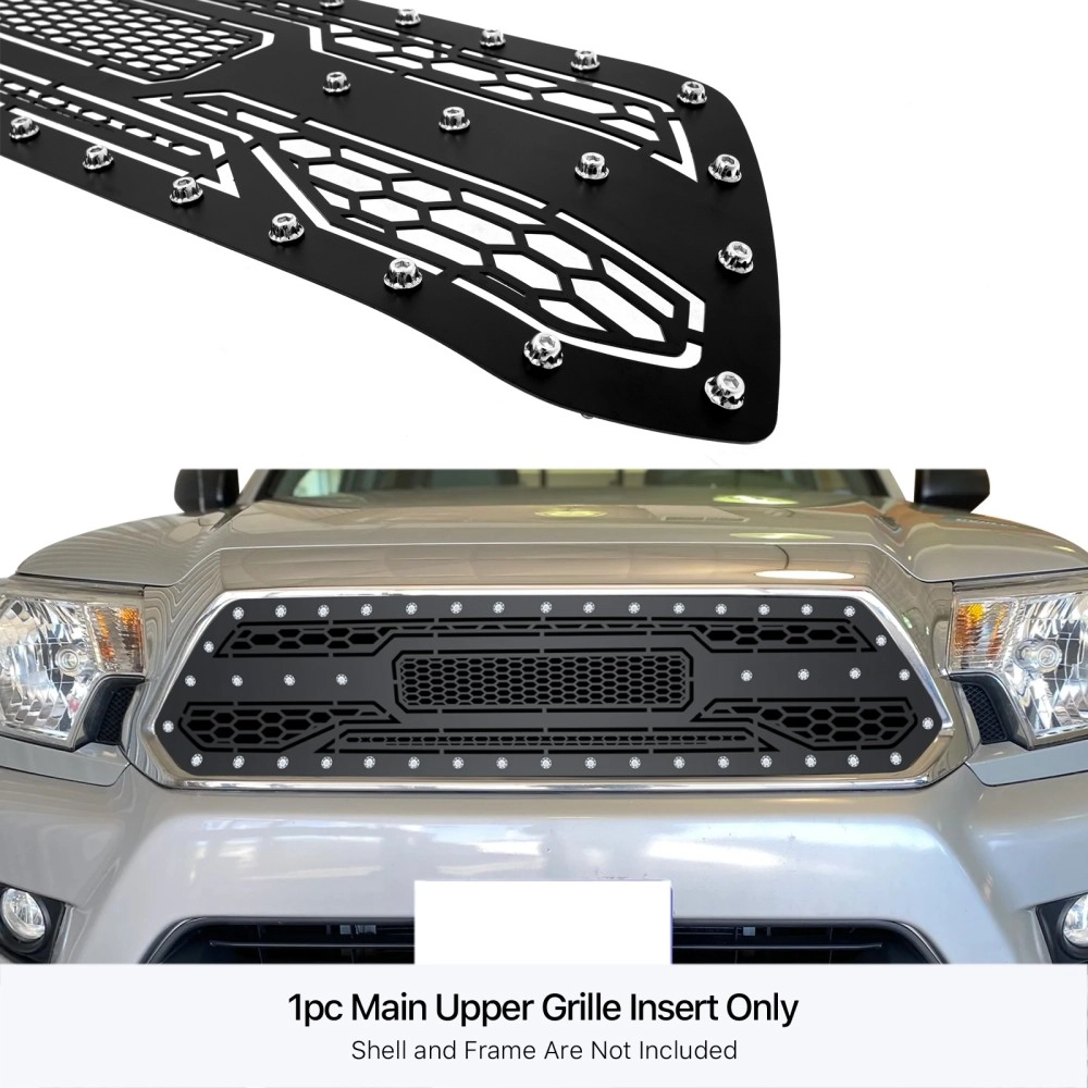 APS GR20DFI71M - Black Stainless Steel Main Upper Laser Cut Grille