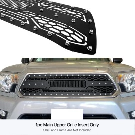 APS GR20DFI71M - Black Stainless Steel Main Upper Laser Cut Grille