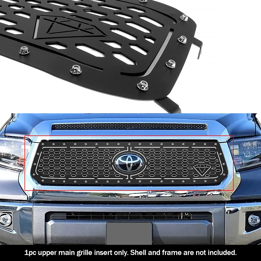 APS GR20DFJ30D - Black Stainless Steel Main Upper Double Layer Laser Cut Sheet Grille