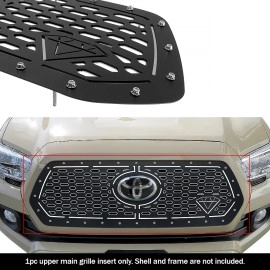 APS GR20DFJ31D - Black Stainless Steel Main Upper Double Layer Laser Cut Sheet Grille