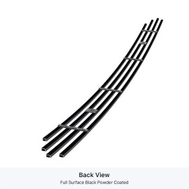 APS GR20FEB34J - Black Stainless Steel Lower Bumper Horizontal Billet Grille