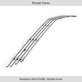 APS GR20FEC96S - Polished Stainless Steel Lower Bumper Horizontal Billet Grille