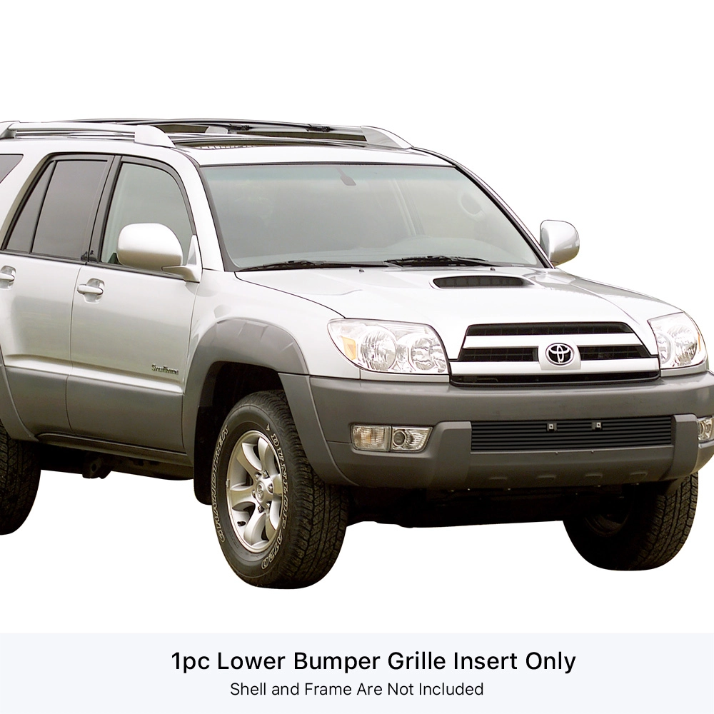 APS GR20FED25J - Black Stainless Steel Lower Bumper Horizontal Billet Grille