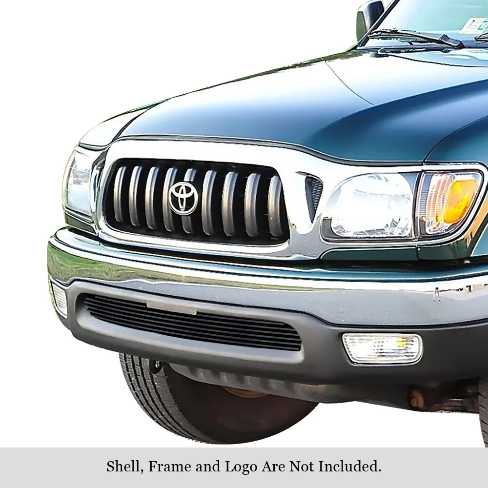 APS GR20FED38J - Black Stainless Steel Lower Bumper Horizontal Billet Grille