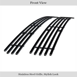 APS GR20FED41J - Black Stainless Steel Lower Bumper Horizontal Billet Grille