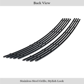 APS GR20FED41J - Black Stainless Steel Lower Bumper Horizontal Billet Grille