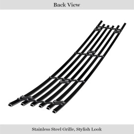 APS GR20FED49J - Black Stainless Steel Lower Bumper Horizontal Billet Grille