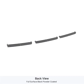 APS GR20FED59J - Black Stainless Steel Lower Bumper Horizontal Billet Grille