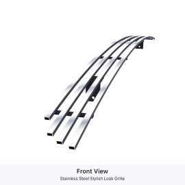 APS GR20FED82S - Polished Stainless Steel Lower Bumper Horizontal Billet Grille