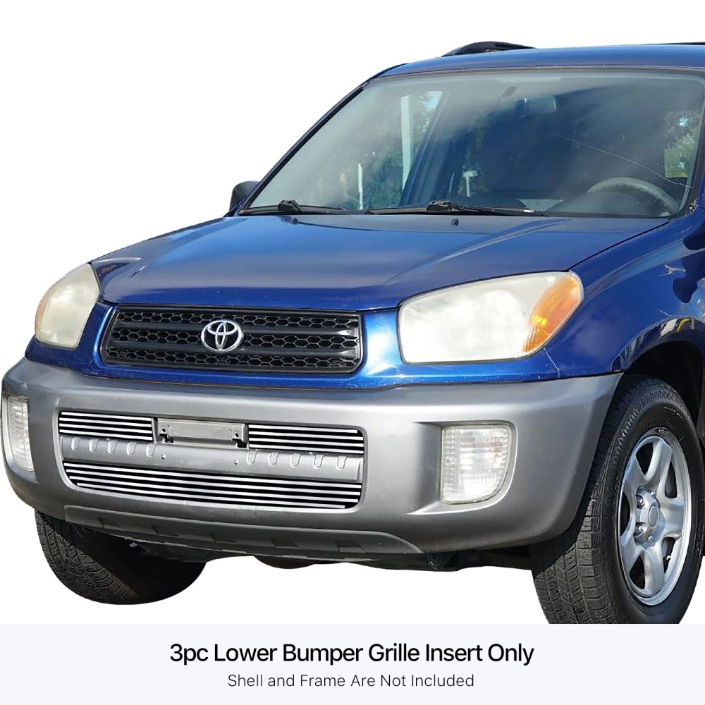 APS GR20FEE77S - Polished Stainless Steel Lower Bumper Horizontal Billet Grille