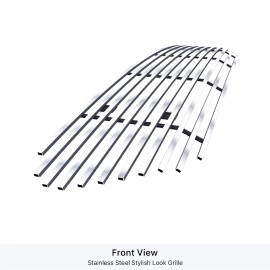 APS GR20FEI79S - Polished Stainless Steel Lower Bumper Horizontal Billet Grille