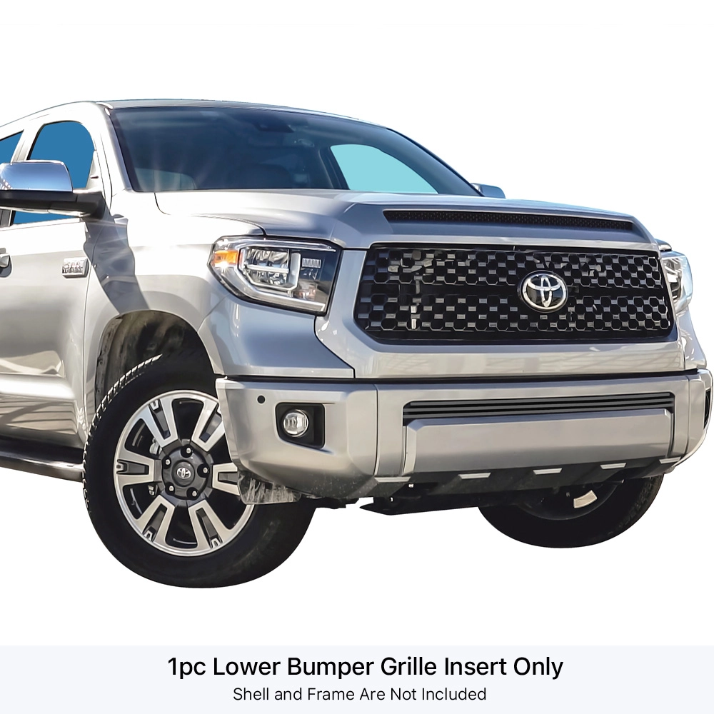 APS GR20FEI88J - Black Stainless Steel Lower Bumper Horizontal Billet Grille