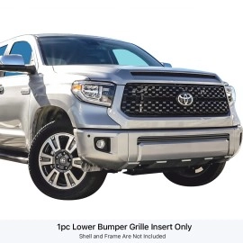 APS GR20FEI88J - Black Stainless Steel Lower Bumper Horizontal Billet Grille