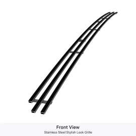 APS GR20FEI88J - Black Stainless Steel Lower Bumper Horizontal Billet Grille