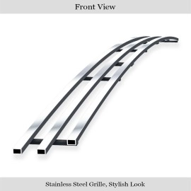 APS GR20FEI88S - Polished Stainless Steel Lower Bumper Horizontal Billet Grille