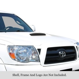 APS GR20FFE01J - Black Stainless Steel Hood Scoop Horizontal Billet Grille