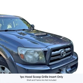 APS GR20FFE01S - Polished Stainless Steel Hood Scoop Horizontal Billet Grille