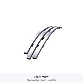 APS GR20FFE01S - Polished Stainless Steel Hood Scoop Horizontal Billet Grille