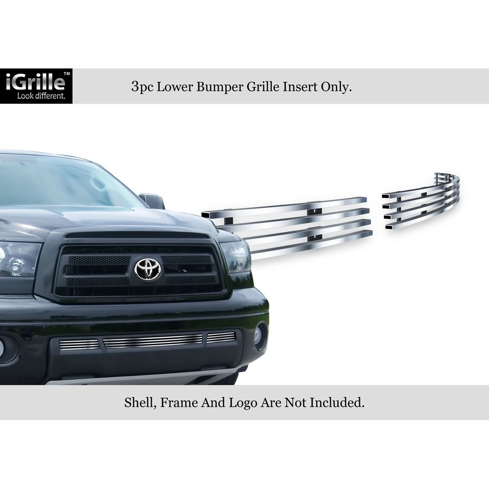 APS GR20FFG19C - Hairline Stainless Steel Lower Bumper Horizontal Billet Grille
