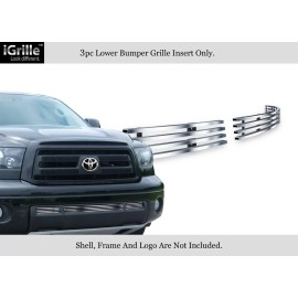 APS GR20FFG19C - Hairline Stainless Steel Lower Bumper Horizontal Billet Grille
