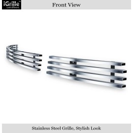 APS GR20FFG19C - Hairline Stainless Steel Lower Bumper Horizontal Billet Grille