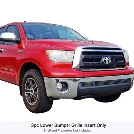 APS GR20FFG19J - Black Stainless Steel Lower Bumper Horizontal Billet Grille
