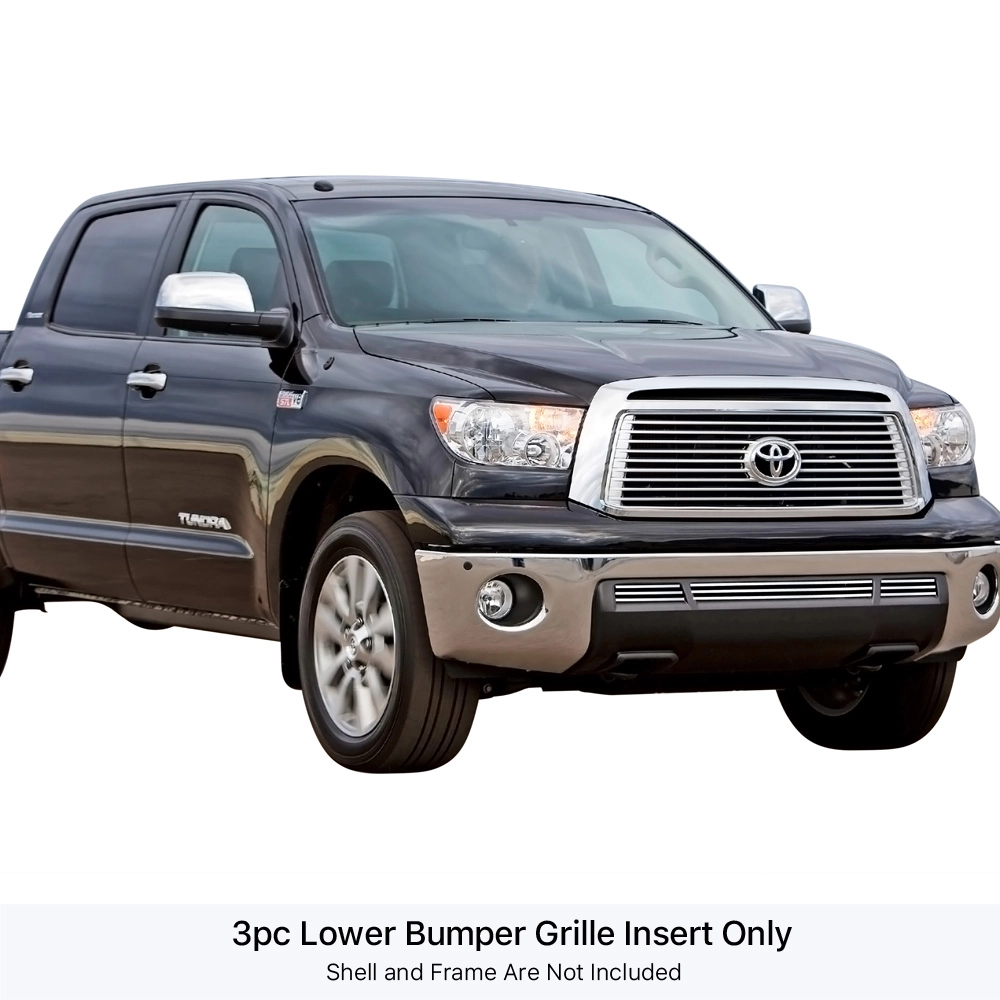 APS GR20FFG19S - Polished Stainless Steel Lower Bumper Horizontal Billet Grille