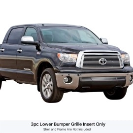 APS GR20FFG19S - Polished Stainless Steel Lower Bumper Horizontal Billet Grille