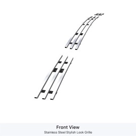 APS GR20FFG19S - Polished Stainless Steel Lower Bumper Horizontal Billet Grille
