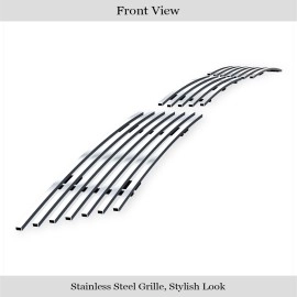 APS GR20FFI34S - Polished Stainless Steel Lower Bumper Horizontal Billet Grille