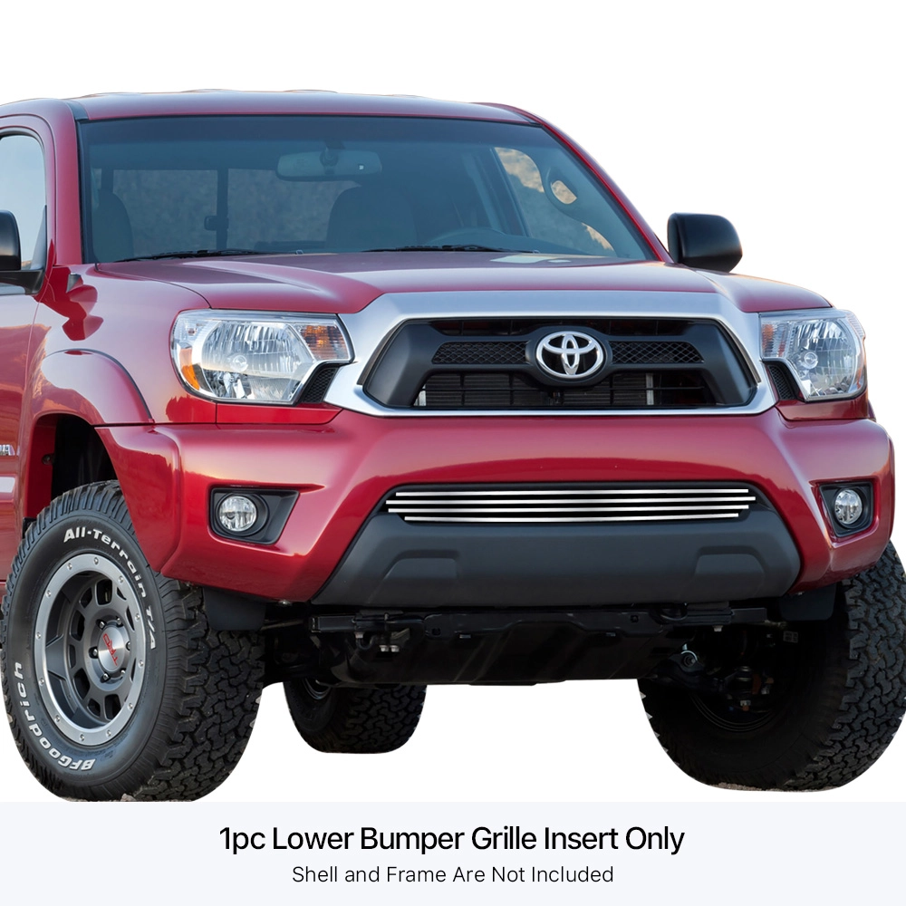APS GR20FFI38S - Polished Stainless Steel Lower Bumper Horizontal Billet Grille