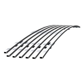 APS GR20FFJ19S - Polished Stainless Steel Lower Bumper Horizontal Billet Grille