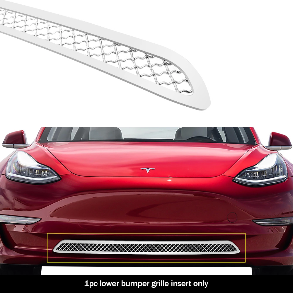 APS GR20GEB34S - Polished Stainless Steel Lower Bumper 2.5mm Wire Mesh Grille